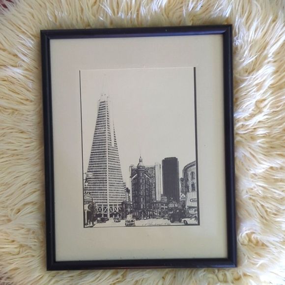 Transamerica Pyramid San Francisco California Print by Artist CF Stanbrough - Picture 2 of 5